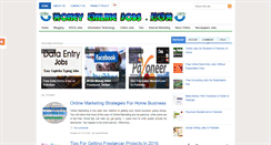 Desktop Screenshot of moneyonlinejobs.com